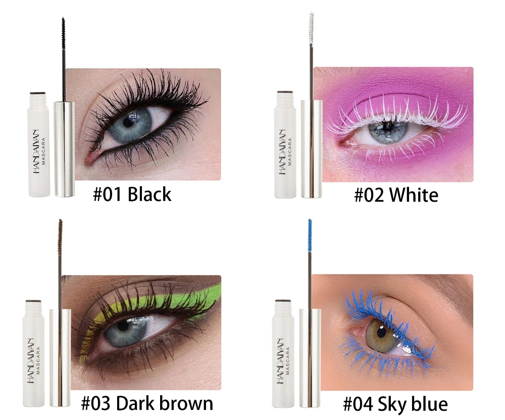 Hot Sale Quick Dry Non-Smudge Long Lasting Colorful Waterproof Mascara