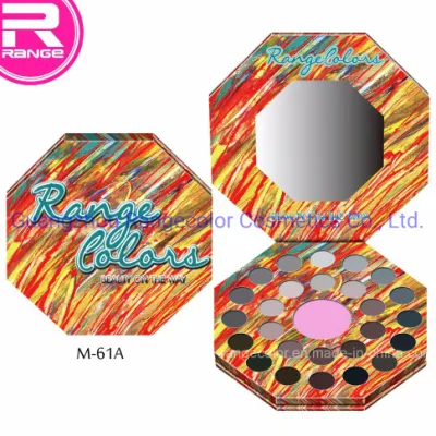 Fabricante modificado para requisitos particulares paleta del sombreador de ojos del maquillaje de ojos ahumado de 27 colores