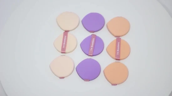 Soplo de polvo blanco de esponja de algodón de maquillaje cosmético personalizado de belleza de suministro de Amazon 2022 con logotipo